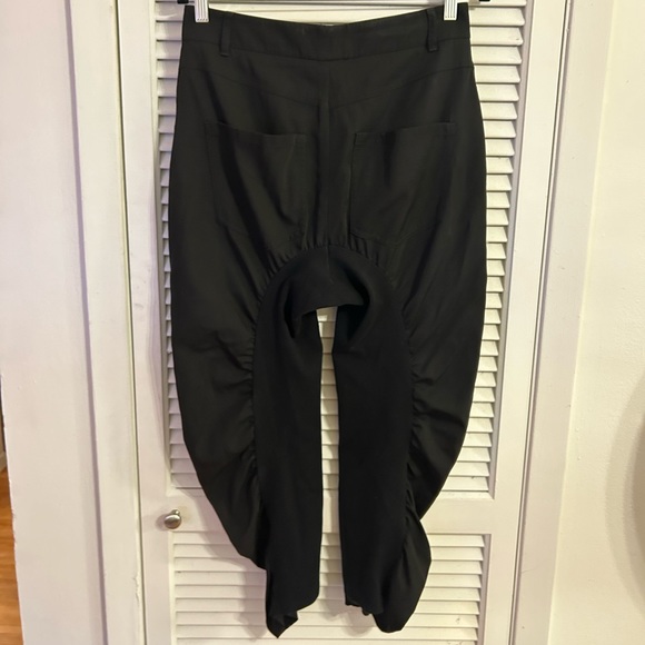 Stella McCartney Tina Ruched Wool and Cotton Pants in Black, Size 40 (US 4-6) - Picture 5 of 15